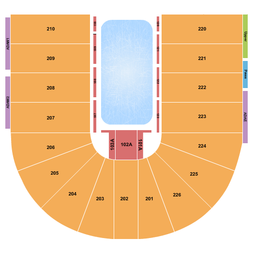 Resch Center Disney On Ice Seating Chart